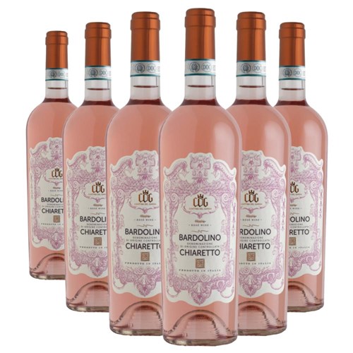 Case of 6 Cantina del Garda Bardolino Chiaretto 75cl Rose Wine